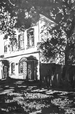 House of merchants Kurzhenkovs Malaya Vishera, now a museum. Pukhareva Ulyana