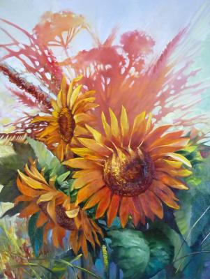 Sunny sunflowers. Kalachikhina Galina