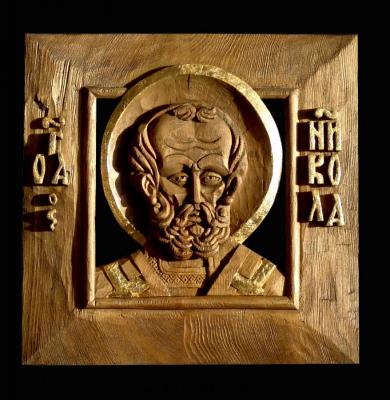 St Nicholas (Carved Wood). Kuznecov Victor