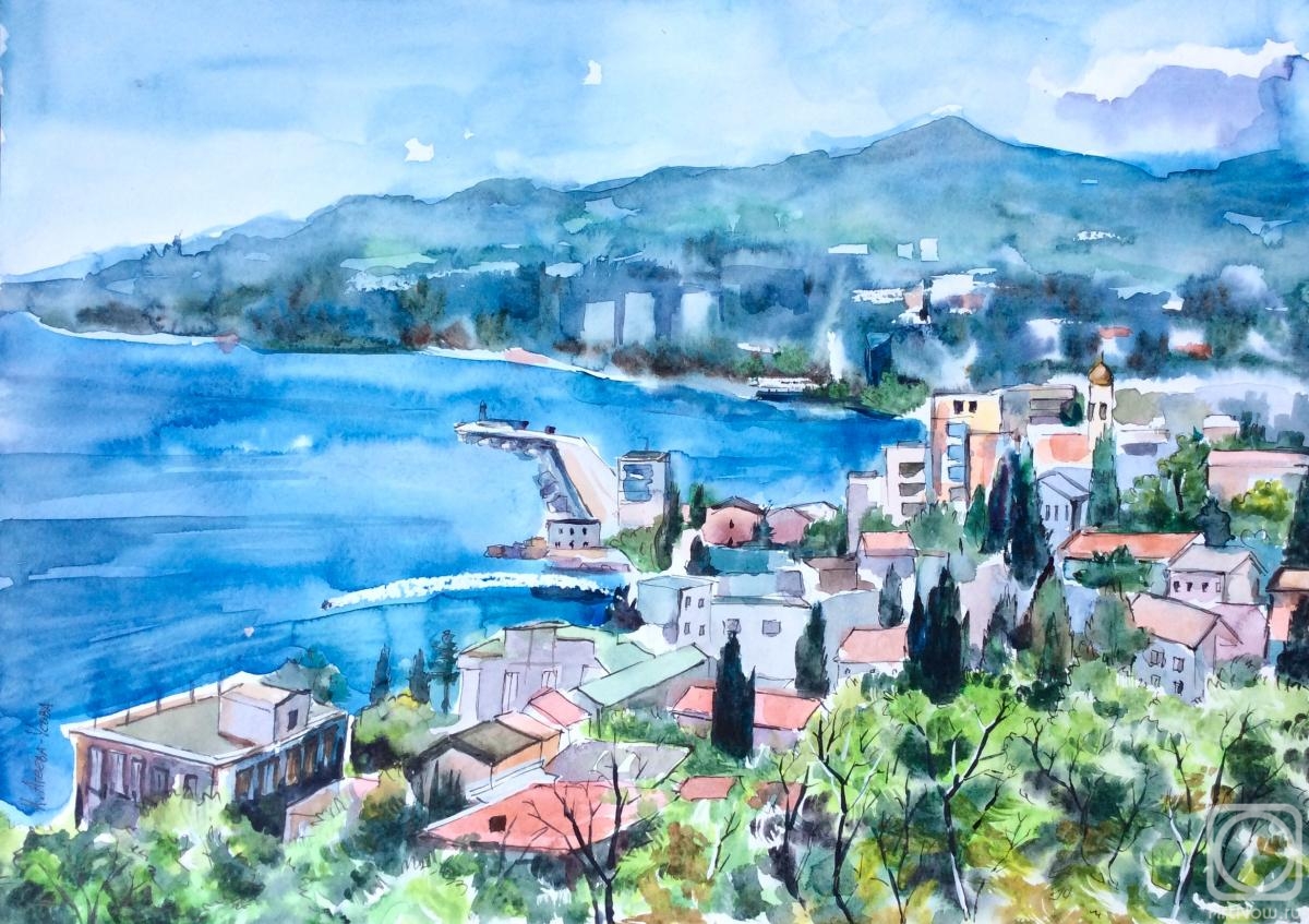 Ageeva-Usova Irina. View of Yalta from polikurovskom hill