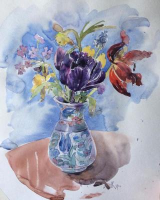 Bouquet with tulips. Kurnosenko Antonina
