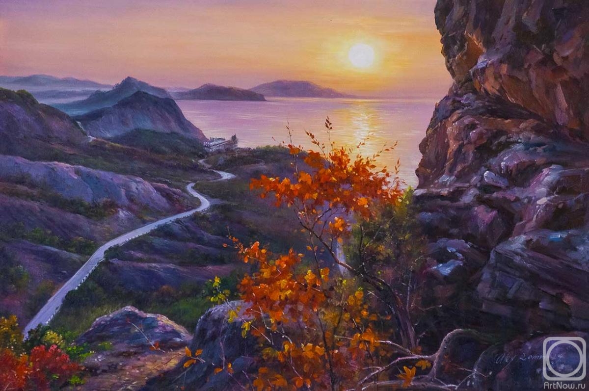 Romm Alexandr. Sunset among the mountains