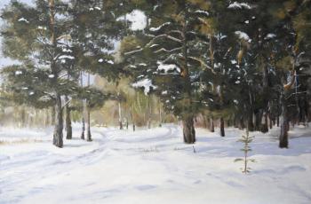 Winter landscape. February (Pinetrees). Soloviev Leonid