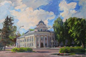 Painting Tver, house 44 on the Afanasy Nikitin Embankment. Dobrovolskaya Gayane