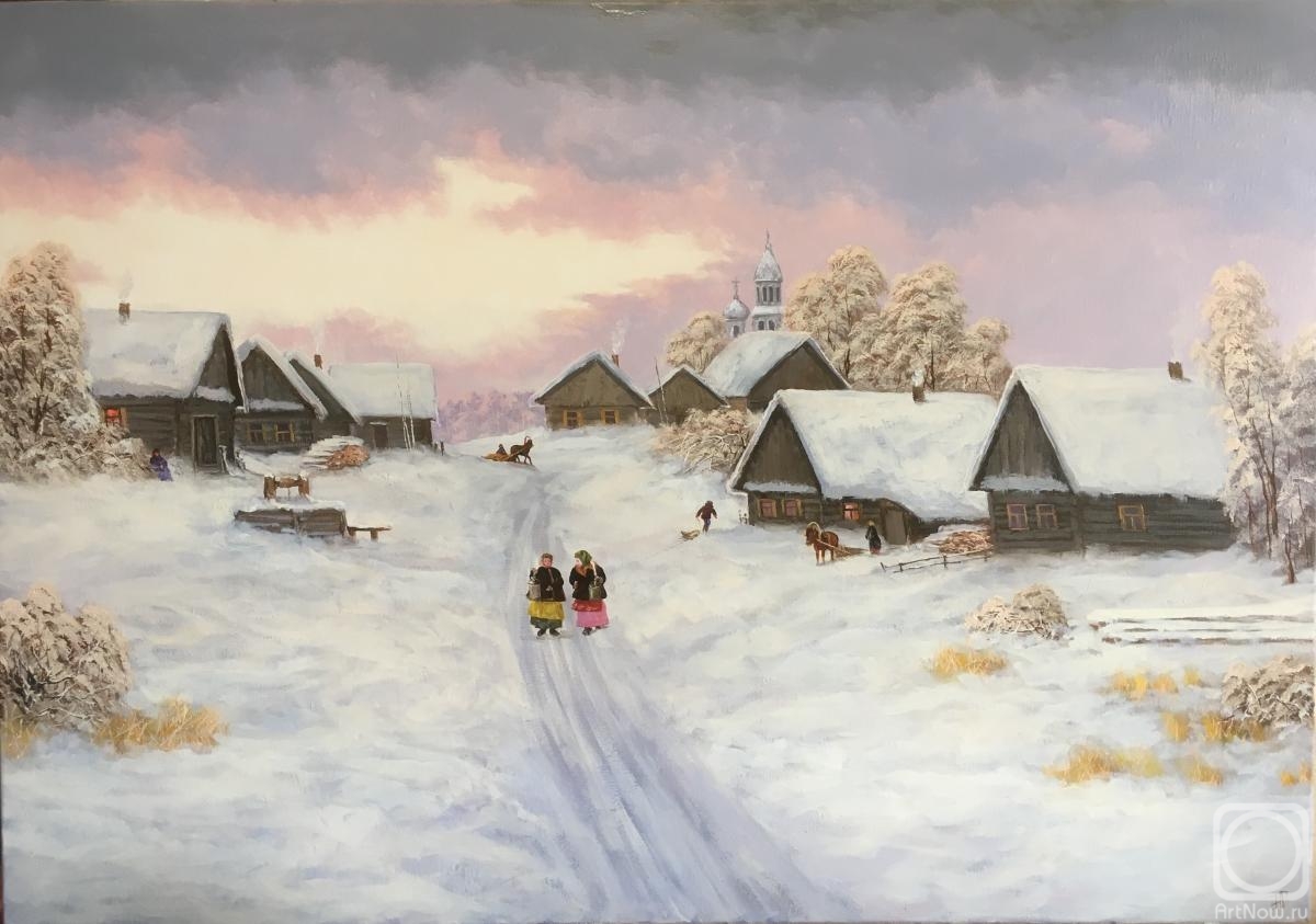Lyamin Nikolay. Russian landscape, winter