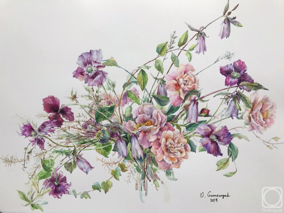 Gumenyuk Olga. Violet bouquet