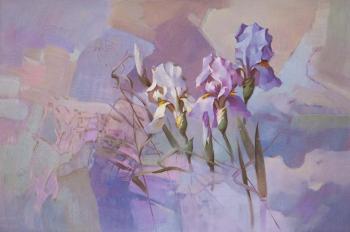 Lilac Irises. Gomes Liya