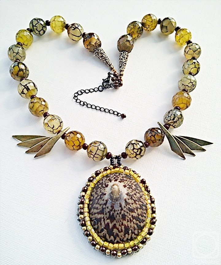 Selini Eli. Author's necklace "Flight of the Dragon"