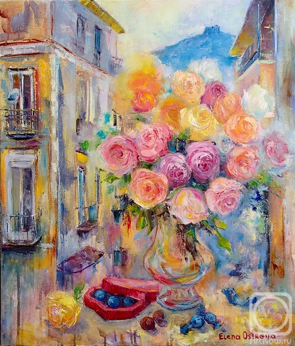 Ostraya Elena. Candy and flowers of love in Naples