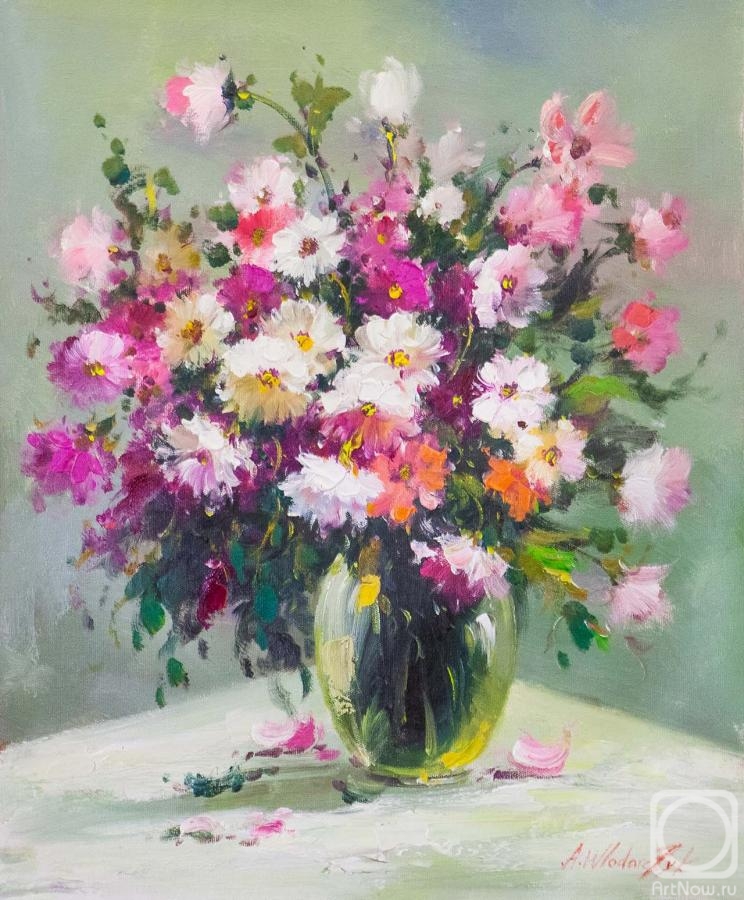 Vlodarchik Andjei. Bouquet of wild flowers in a vase