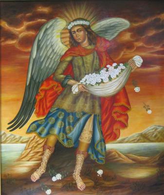Shurshakov Igor Nikolaevich. Archangel barachiel (religious painting)
