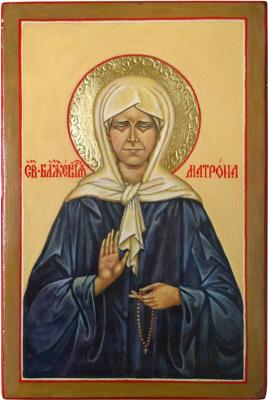 Holy Blessed Matrona of Moscow (Holy Blessed Matrona Moscow). Ivanova Nadezhda