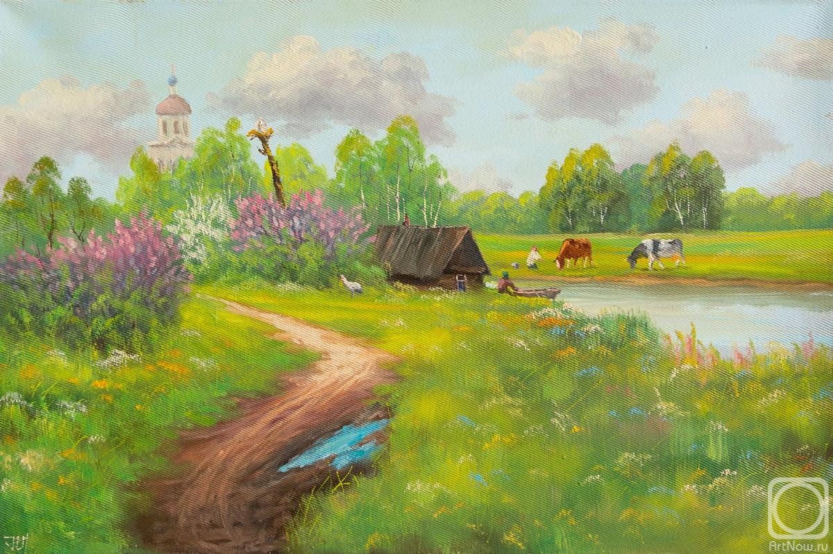 Lyamin Nikolay. Summer day in the village