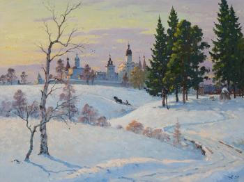 Winter morning in Ferapontovo. Alexandrovsky Alexander