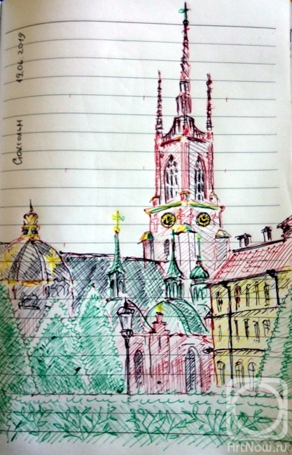 Kataeva Galina. Stockholm sketch