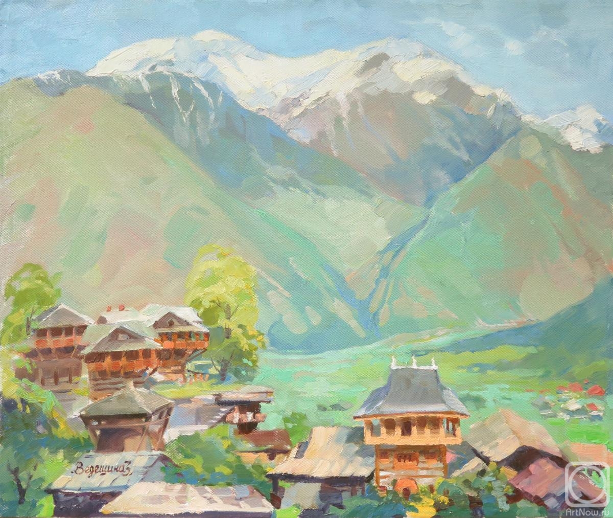 Vedeshina Zinaida. The Himalayas. In Naggar spring