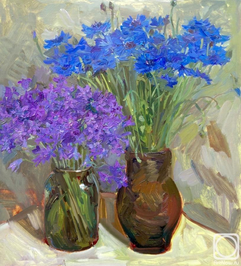 Blinkova Anzhela. Vasilievsky and the bellflowers