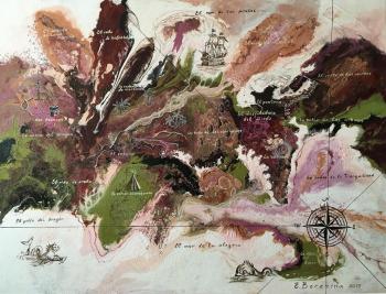 Treasure map (Oil Painting To Buy Ship). Berezina Elena