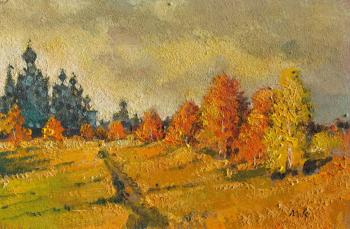 Kremer Mark Veniaminovich. Autumn in Kizhi, sketch