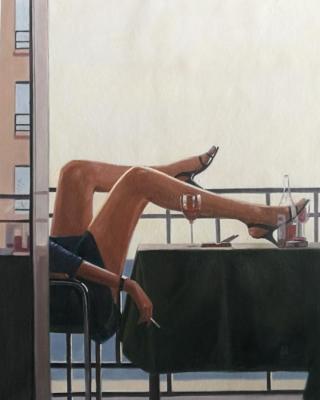 A copy of the picture of Jack Vettriano Temptress