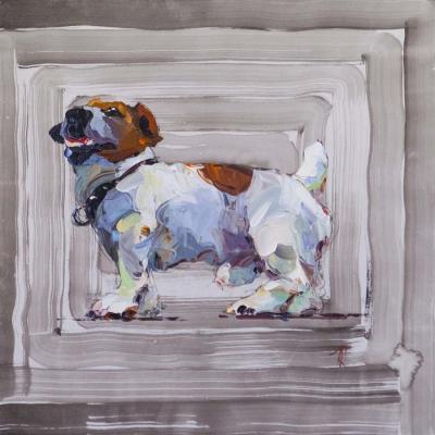 Portrait of a Pet. Jack Russell Terrier. Rodries Jose