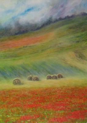 On the road to Palermo (Poppies In The Mountains). Fomina Lyudmila
