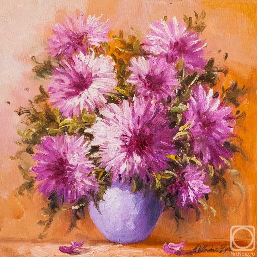 Vlodarchik Andjei. Garden asters in a vase