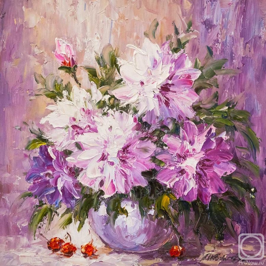 Vlodarchik Andjei. Bouquet in lilac tones