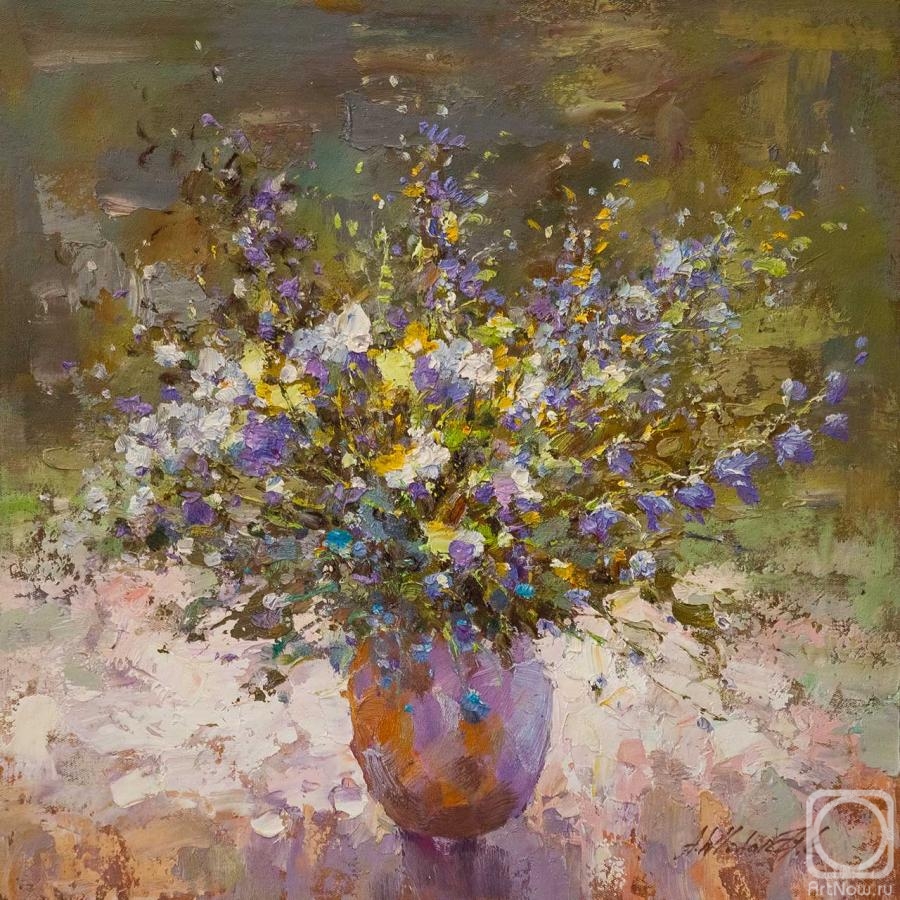 Vlodarchik Andjei. Bouquet with bells in the style of impressionism