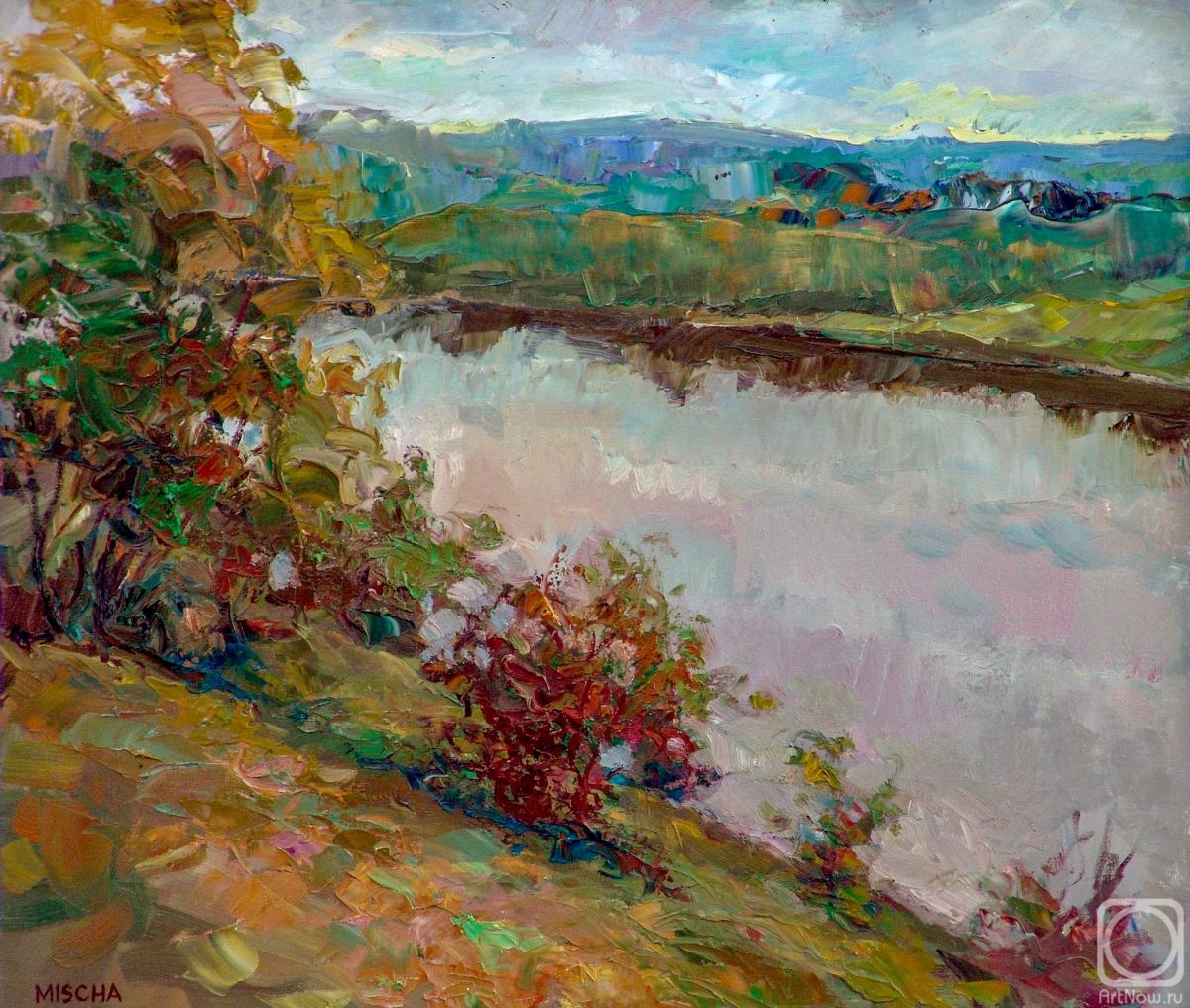 Grigoryan Mike. Autumn. The old course of the Volga river
