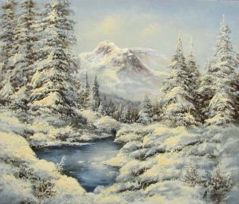 Snowy day in the mountains. Zorin Vladimir