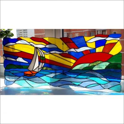 Stained glass window "On the waves"
