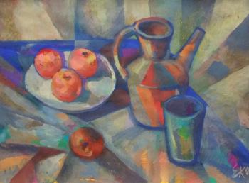 Karpov Evgeniy Nikolaevich. Still life with apples 139