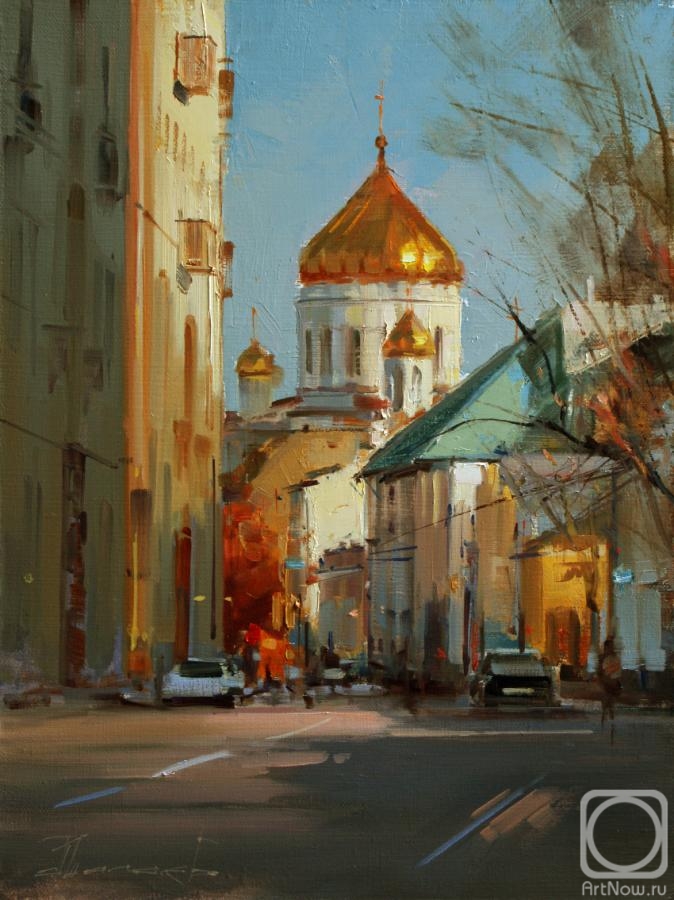 Shalaev Alexey. Autumn in Gagarinsky lane. Moscow