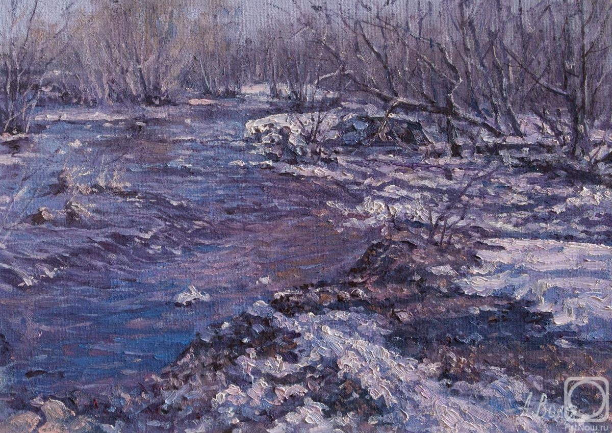 Volya Alexander. River, spring sketch