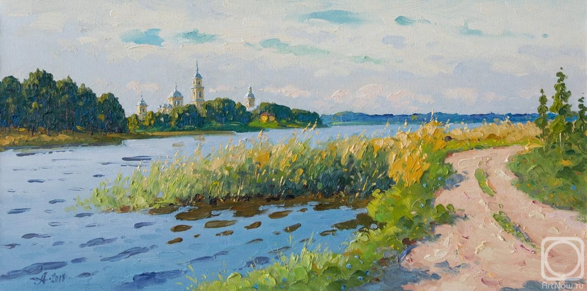 Alexandrovsky Alexander. On the shore of Lake Seliger. Nilov. Summer