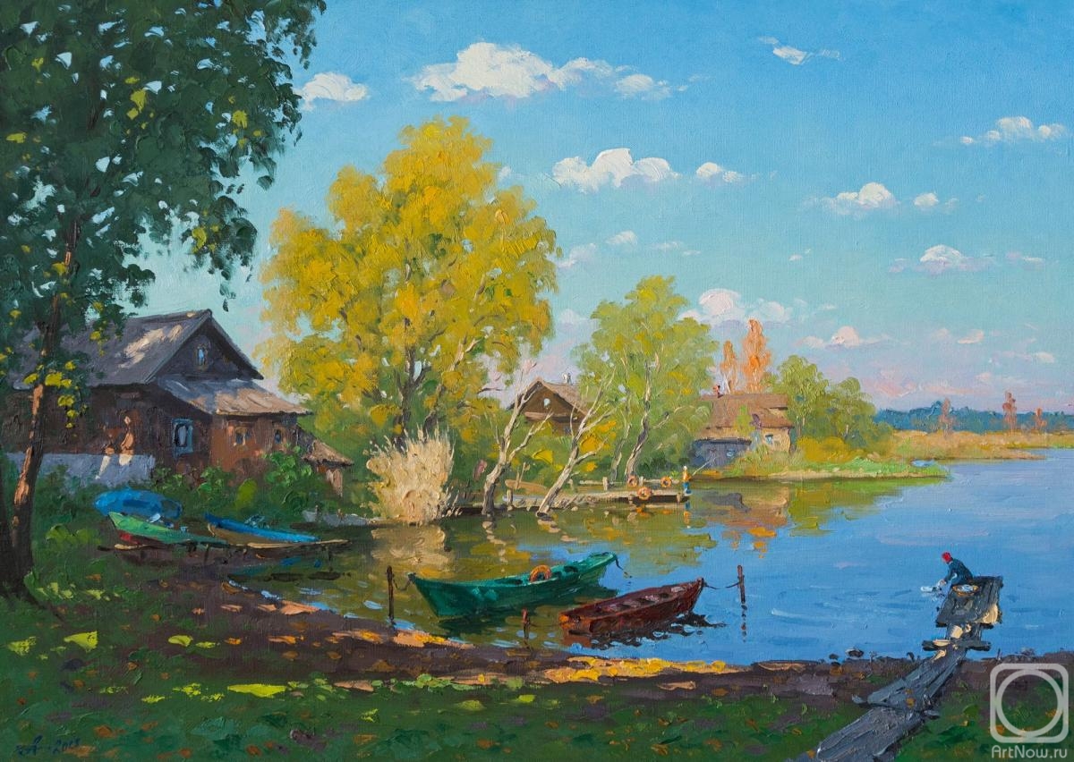 Alexandrovsky Alexander. Boats. Summer Day