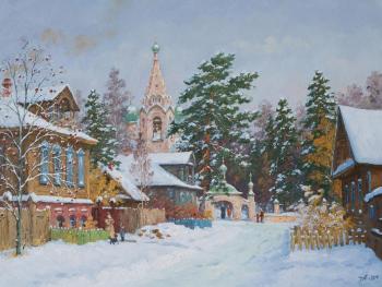 Kostroma. Winter day. Alexandrovsky Alexander