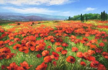 Poppies field in Crimea. Orlova Olesya