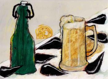 Beer with mussels. Shpak Vycheslav