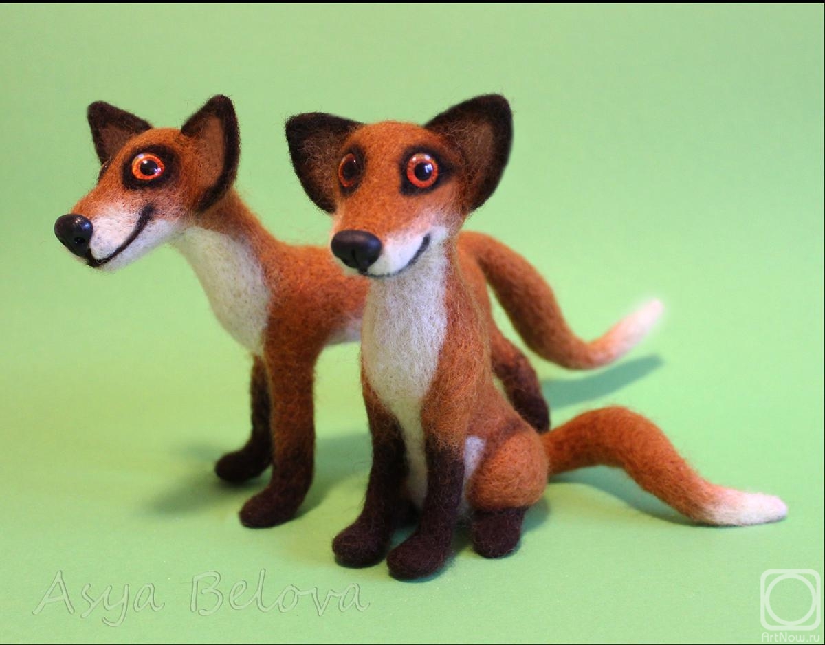Belova Asya. Two foxes