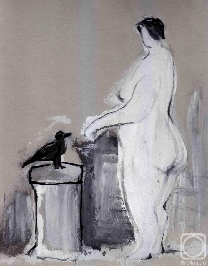 Shpak Vycheslav. Lady with a bird