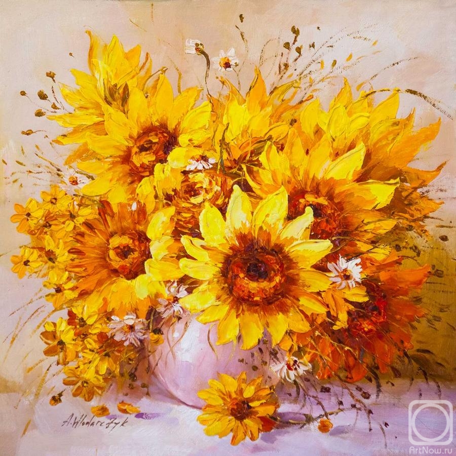 Vlodarchik Andjei. Bouquet of sunflowers