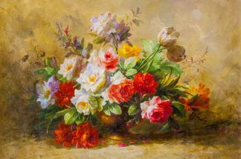 Bouquet of roses in modern style N8. Kamskij Savelij
