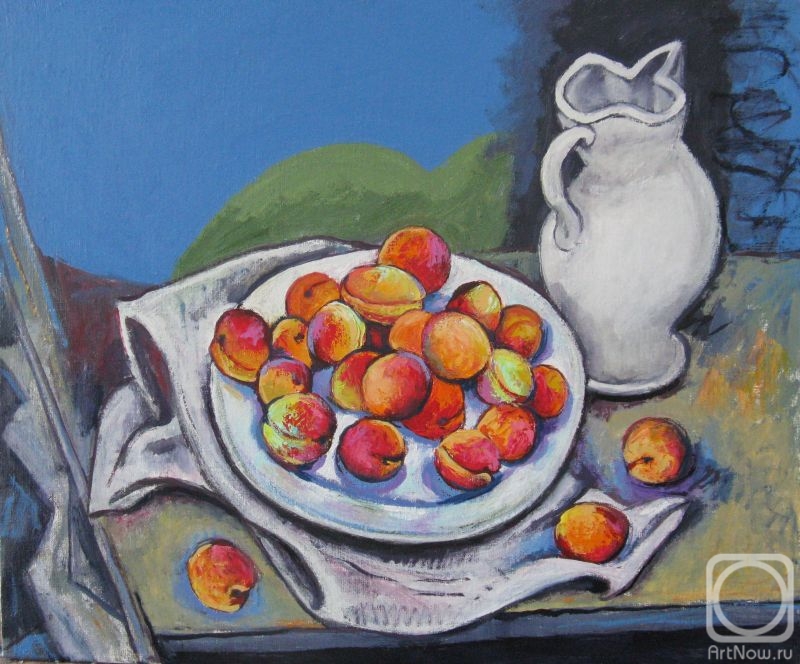 Ixygon Sergei. Plate with apricots