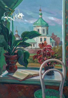 View of the city of Cheboksary from the window. Grigoryan Mike