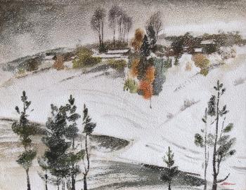 October. The first snow. Shkalin Vladimir