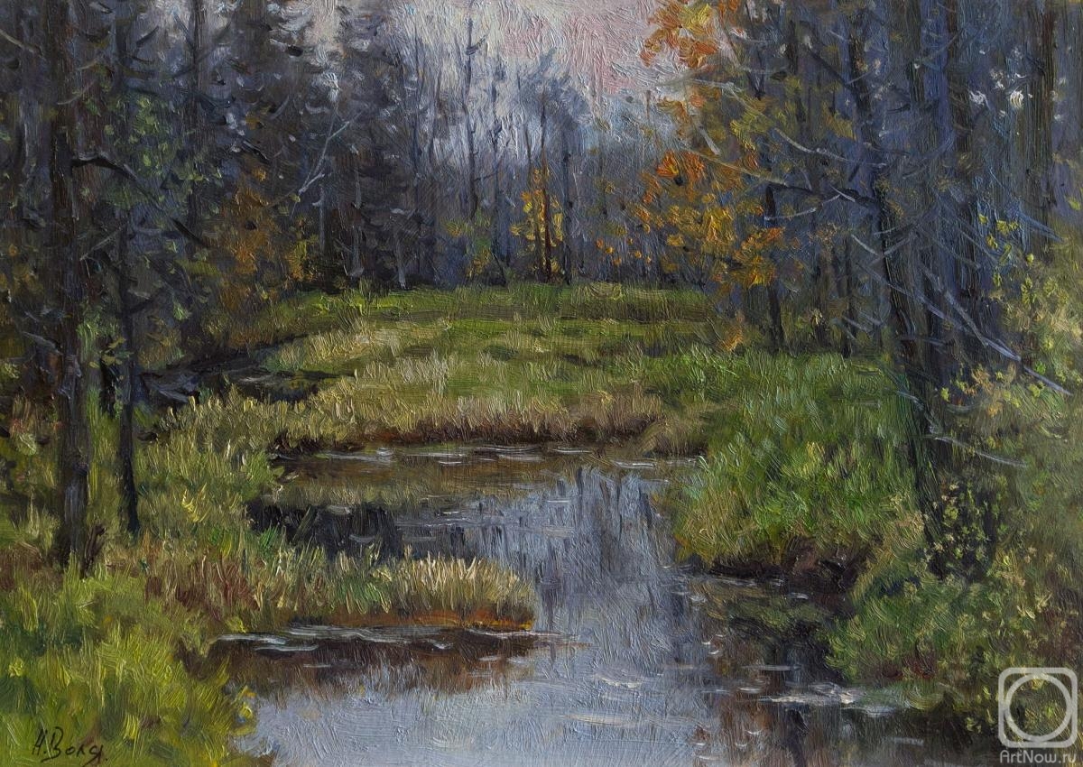 Volya Alexander. Forest Lake, sketch
