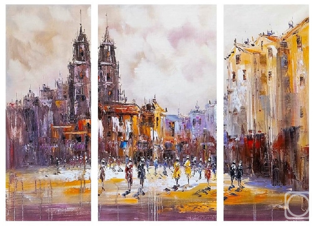 Vevers Christina. City Sketches N7. Triptych