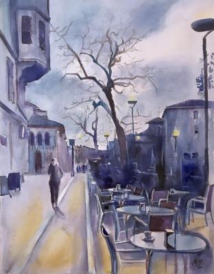 Twilight on Lido (A Picture Of A Cafe). Zozoulia Maria